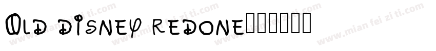 Old disney redone字体转换